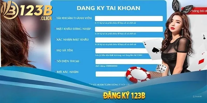 Đăng ký 123B đơn giản, chi tiết nhất trong 3 bước cơ bản 2 Cách đăng ký 123B diễn ra đơn giản, chuẩn xác